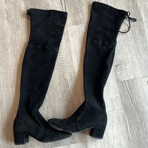 Stuart Weitzman suede over the knee boots